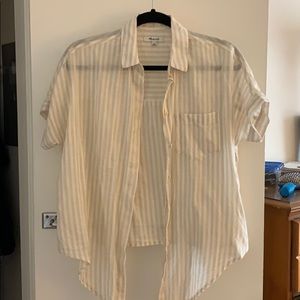 Madewell Tie-Front Central Shirt